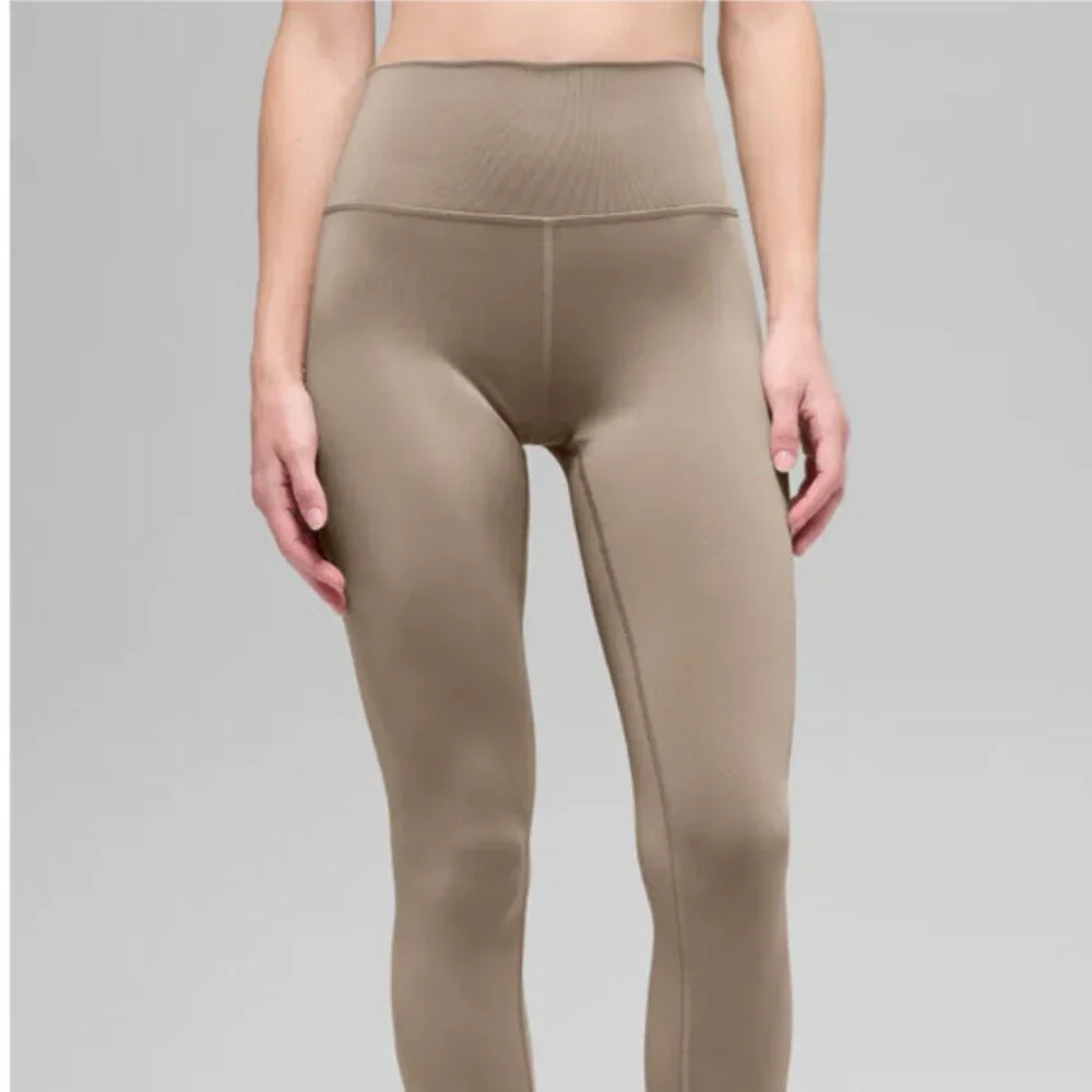 ALO Yoga Olive Green High-Waist Leggings & Bralette Set